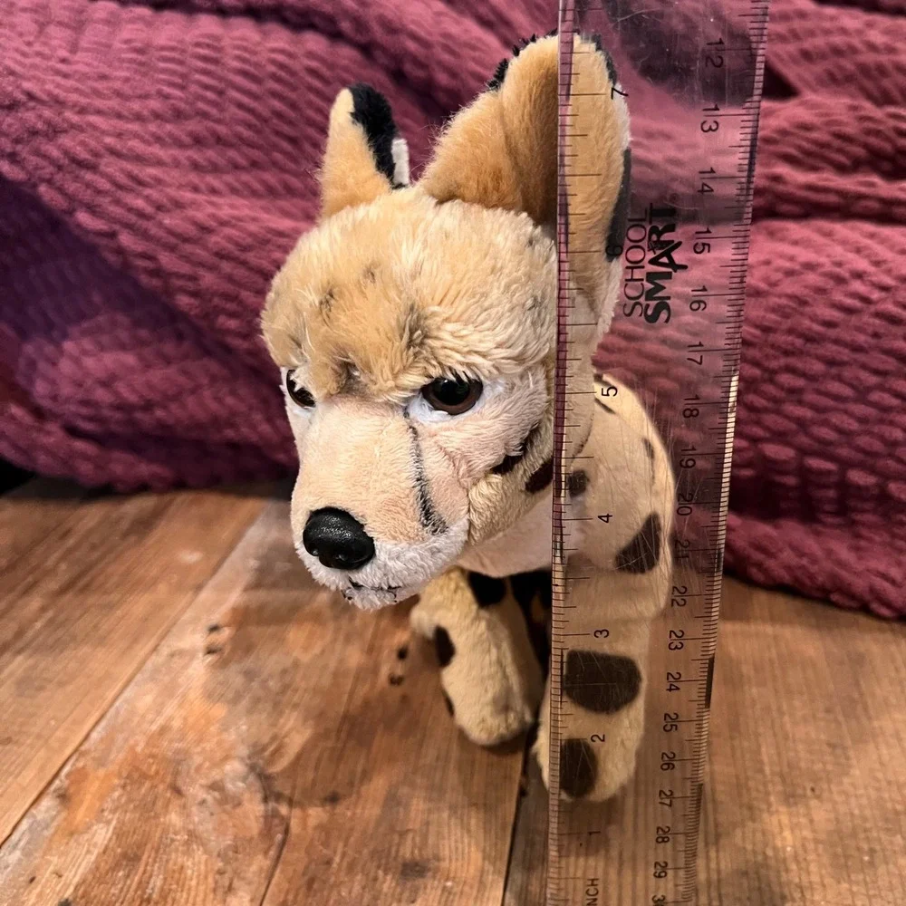 SOS Save Our Space Serval Cub Plush Spotted Stuffed Animal 10 Inch